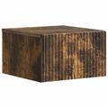 vidaXL Nástenná nočná skrinka 2 ks Dymový dub 33 x 34,5 x 20 cm