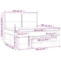 vidaXL Boxspring posteľ s matracom kapučínová 160x200 cm umelá koža