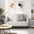vidaXL Poduška na chrbát Svetlosivá 60 x 50 cm Mikrovlákno
