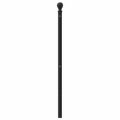 vidaXL Kovové náhradné čelo postele čierne 150 cm