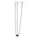 vidaXL Nohy do vlasov pre konferenčný stolík 4 ks, biele 42 cm, masívna oceľ