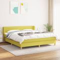 vidaXL Boxspring posteľ s matracom zelená 160x200 cm látka