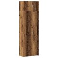 vidaXL Úložná skrinka 2 ks Staré drevo 70 x 42,5 x 225 cm