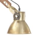 vidaXL Nástenná lampa, industriálny štýl, mosadzná, okrúhla E27