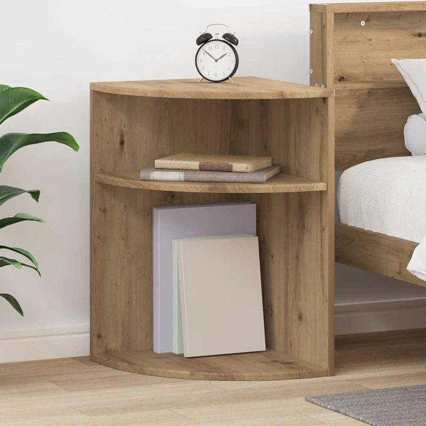 vidaXL Koncový stôl Remeselný dub 39,7 x 39,7 x 60 cm Kompozitné drevo