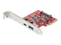 Full/Low-Profile - USB adaptér - PCIe 3.0 x4 - USB-C 3.1 x 1 + USB 3.1 Gen 2 x 1 - pre P/N: S251BMU313, S251BPU313, S252BU313R