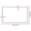 vidaXL Stolová doska 100x60x(2-4) cm neošetrený masív živé hrany