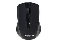 Myš - optická - bezdrôtová - bezdrôtový prijímač USB - čierna