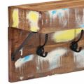 vidaXL Vešiak Nástenný Viacfarebný 73 x 19 x 23 cm Recyklovaný masív