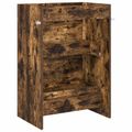 vidaXL Skriňa pod umývadlo do kúpeľne Dymový dub 56 x 37,5 x 81 cm