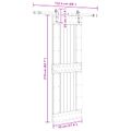 vidaXL Posuvné dvere NARVIK 70 x 210 cm (152,5 cm) Prírodná a čierna