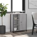 vidaXL Komoda sivá sonoma 70x30x80 cm kompozitné drevo