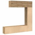 VidaXL skrinky na knihy 3 ks Artisan Oak Engineered Wood