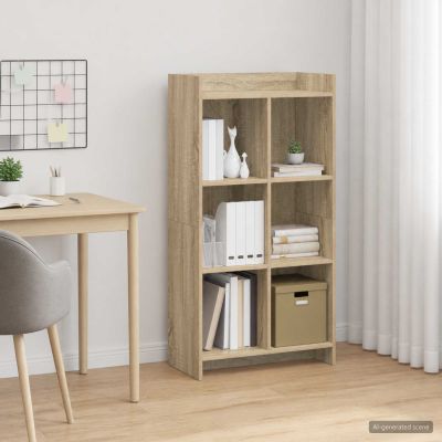 vidaXL Knižnica Dub sonoma 59 x 30 x 111 cm Kompozitné drevo