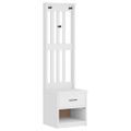vidaXL Halový strom SANDNES biela 45x40x159,5 cm masívna borovica