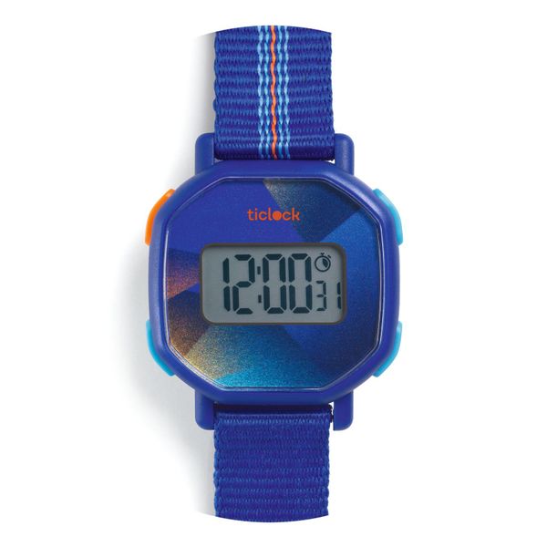 Náramkové digitálne hodinky Ticlock Modrý zvuk
