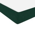 vidaXL Box Spring Posteľ s matracom Tmavo zelená 200x210 cm Zamat