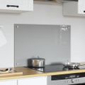 vidaXL Kuchynský obklad Svetlosivá 80 x 50 cm tvrdené sklo