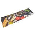 vidaXL Kuchynský koberec umývateľný víno a večera 45x150 cm zamat