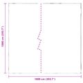 vidaXL Pokrytie rastlín Priehľadná 10 x 10 m PE