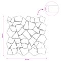 vidaXL Mozaikové dlaždice Krémová 30 x 30 cm Mramor