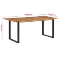 vidaXL Jedálenský stôl 180x90x76 cm masívne akáciové drevo