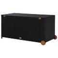 vidaXL Záhradný úložný box, čierny 120x65x61 cm, polyratan