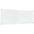 vidaXL Kuchynský obklad Priehľadná 110 x 40 cm tvrdené sklo