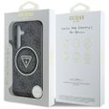 Guess HC Magnetic IML Metal Glitter 4G Circle Triangle case for Samsung Galaxy S25 black