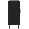 vidaXL Komoda čierna 90x34x80 cm kompozitné drevo