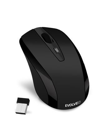 EVOLVEO WML-306B bezdrôtová laserová myš, čierna