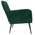 vidaXL Kreslo tmavozelené 62x79x79 cm zamat