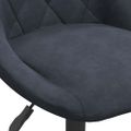 vidaXL Barová stolička tmavosivá zamatová