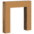 vidaXL Rám krbu Staré drevo 102 x 18 x 100,5 cm Kompozitné drevo