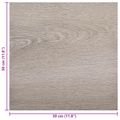 vidaXL Samo-lepiace podlahové dosky Sivohnedá 30,5 x 30,5 cm 20 ks PVC