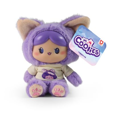 Plyšová bábika fialová COOLIES 15 cm