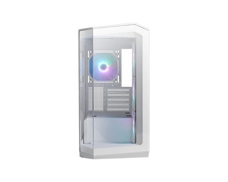 MSI MAG PANO M100R PZ/Micro ATX/Transpar./Biela