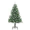 vidaXL Vianočný stromček Zelená 210 cm PVC