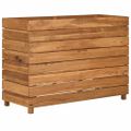 vidaXL Vyvýšený záhon 100x40x72 cm, recyklované tíkové drevo a oceľ