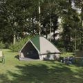 vidaXL Teepee stan pre 4 osoby 4 osoba Zelená a šedá