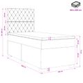 vidaXL Posteľ boxspring s matracom Tmavozelená 100 x 200 cm Zamat