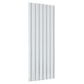 vidaXL Strešné panely 12 ks práškovaná oceľ strieborné 100x36 cm