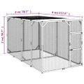vidaXL Kurník 200x400x200 cm impregnovaná masívna borovica
