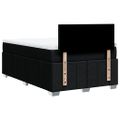 vidaXL Boxspring posteľ s matracom čierna 120x190 cm látka