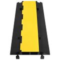 vidaXL Káblový gumený prejazd 2 kanálový 100 cm