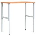 vidaXL Pracovný stôl 100x(55-60)x(71,5-98) cm masívny buk