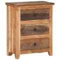 vidaXL Komoda 60x33x75 cm, akáciový a recyklovaný masív