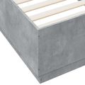 vidaXL Rám postele Betónovo sivá 80 x 200 cm Kompozitné drevo