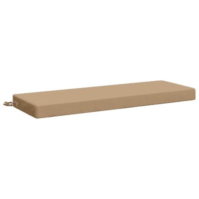 vidaXL Vankúš na lavičku SOEST 100% polyester Piesková 120 x 40 x 8 cm