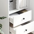 vidaXL Highboard Biela 45,5 x 34 x 127 cm